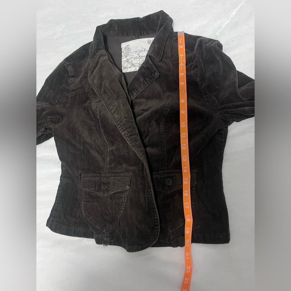 Sonoma Dark Brown Corduroy Blazer - Picture 3 of 6